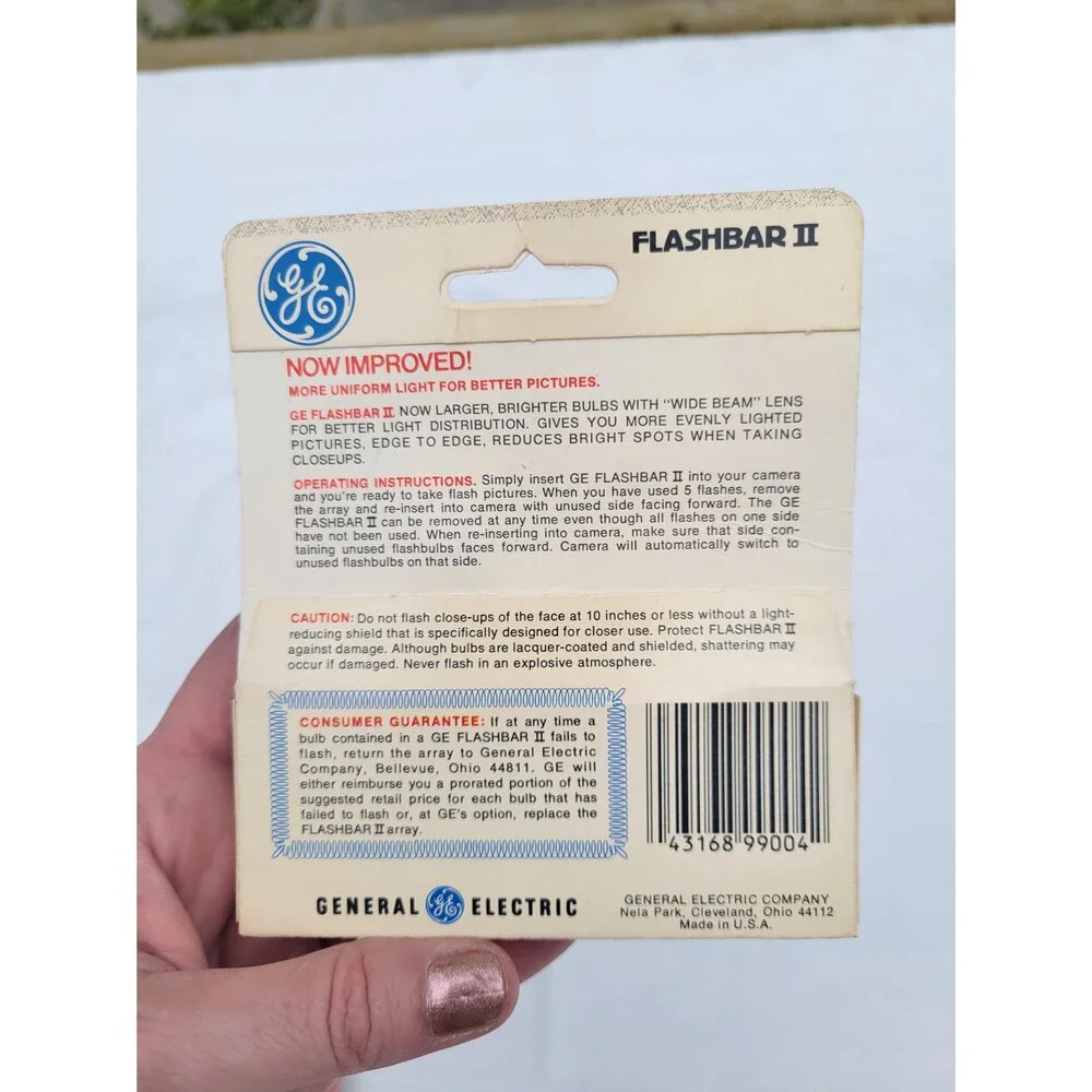Vintage GE Flash Bar II Polaroid SX-70